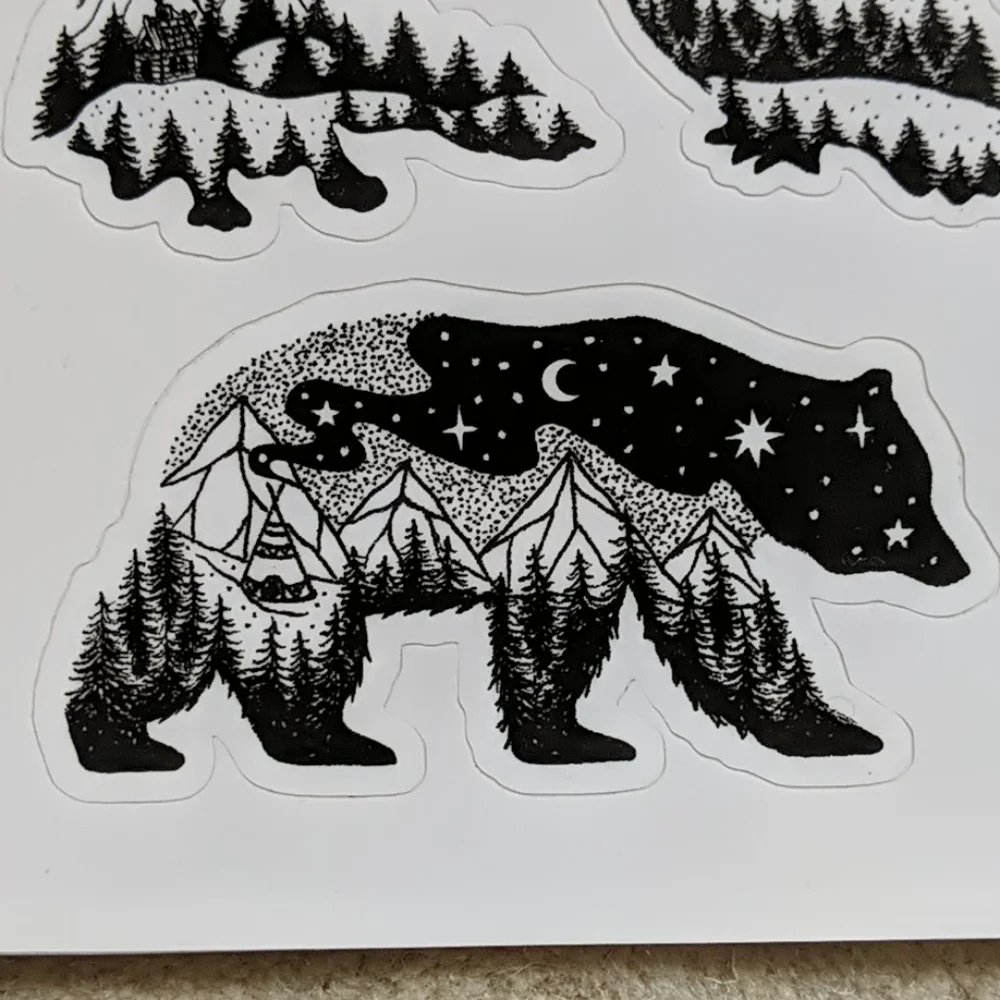 New starry Night Animal Decal Stickers